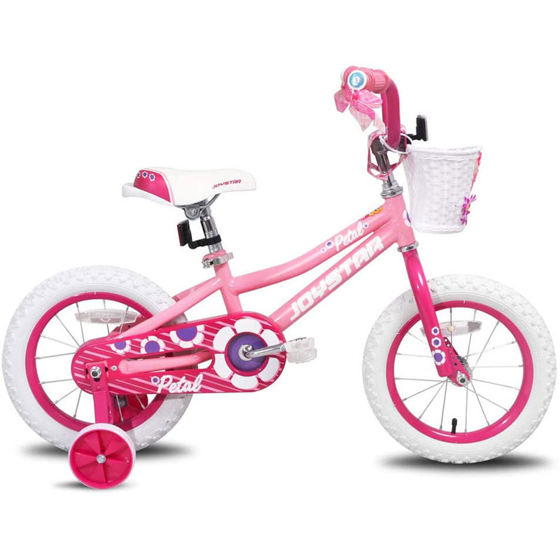 Joystar Petal 14 Inch Kids Toddler Bike Bicycle w/ Training Wheels, Ages 3 to 5