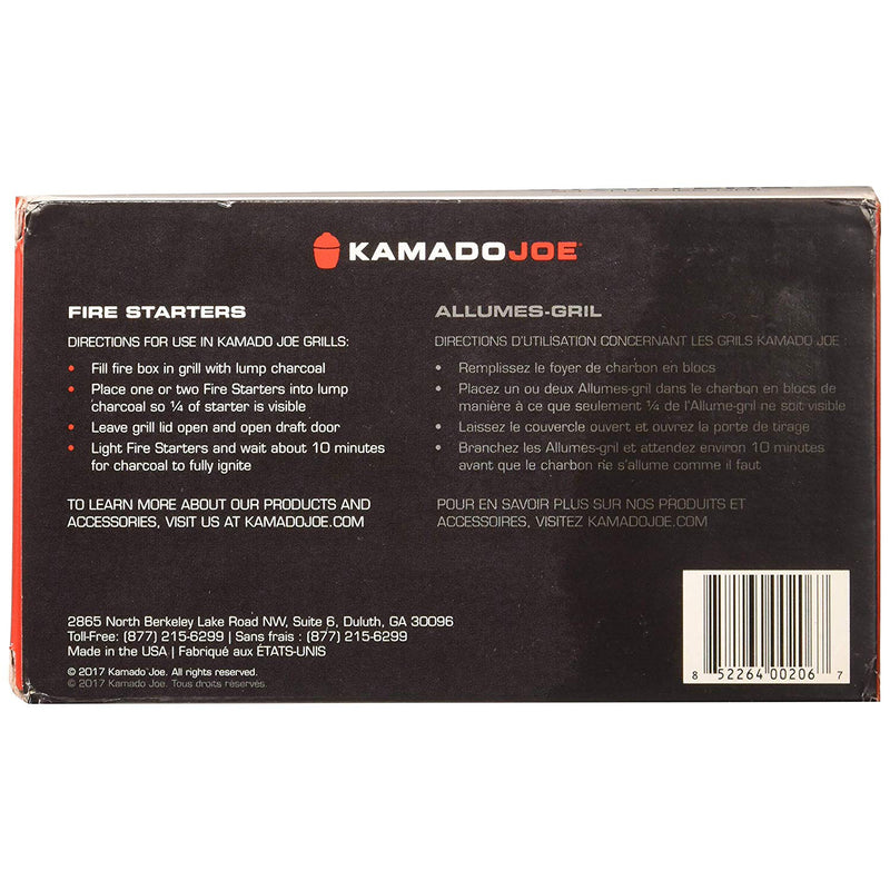 Kamado Joe Chemical-Free Odorless Safe Outside Grill Fire Starter Cube, 24 Count
