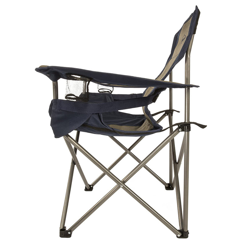 Kamp Rite Padded Folding Outdoor Camping Lounge Chair with Lumbar Support (Used)