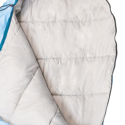 Kamp-Rite 78" x 35" Mummy Style Rip Stop Polyester 0 Degree Sleeping Bag, Blue