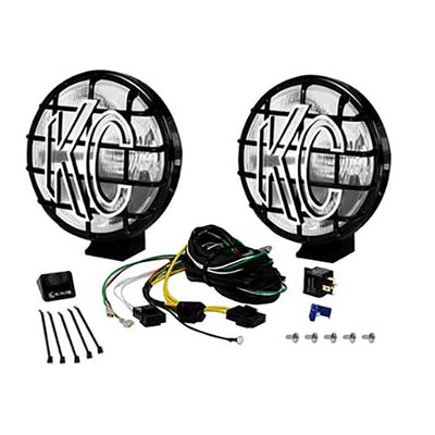 KC HiLiTES Apollo Pro Bright Vehicle Halogen Pair Driving Light System, 6-Inch