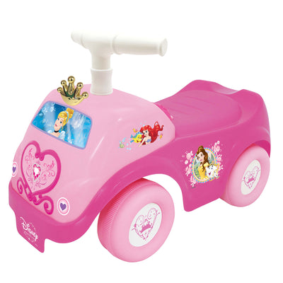 Kiddieland Disney Princess Lights N' Sound Battery Activity Ride On Push Car Toy