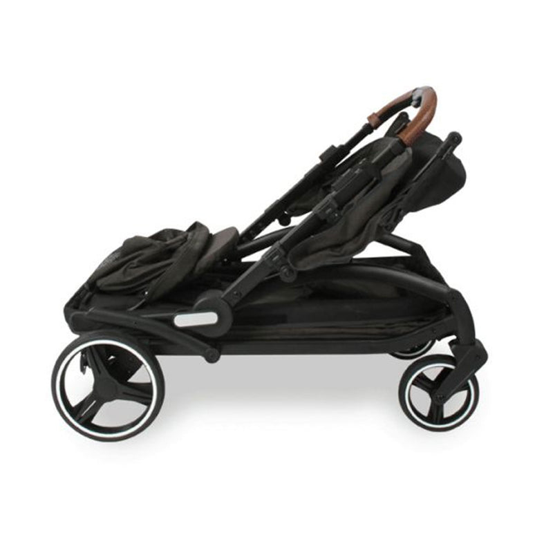 Keenz Class Baby Toddler Kids Stroller Wagon with 1 Touch Brake & Canopy, Black