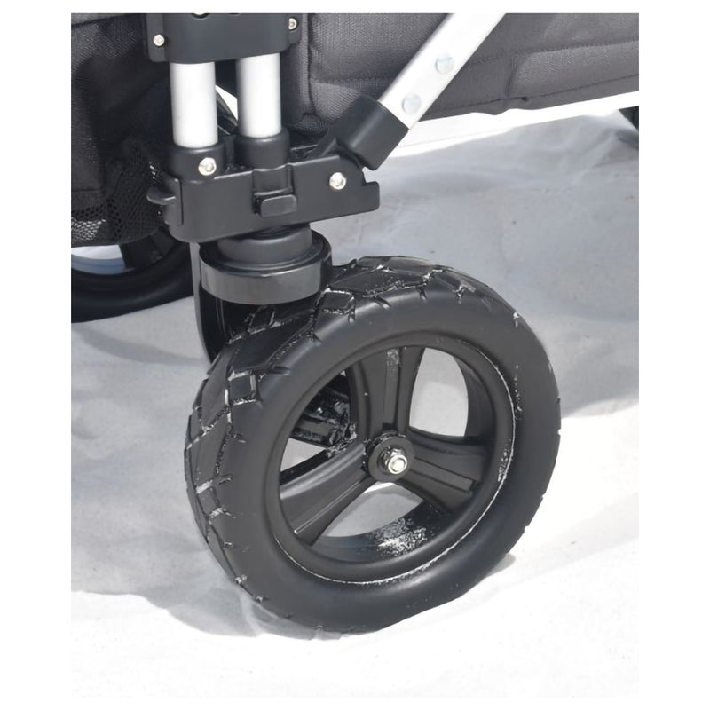 Keenz Heavy Duty All Terrain Wheel Set Kit for 7S Toddler Stroller Wagons, Black