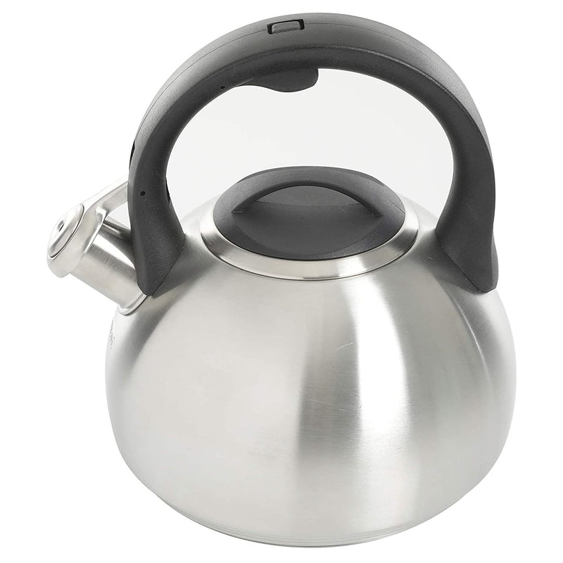Kenmore 2.1 Quart Halsted Whistling Stove Top Tea Pot Kettle, Stainless Steel