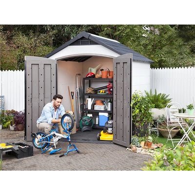 Keter Montfort 7 x 7.5 Feet Storage Shed with Extreme Weather Kit (Open Box)