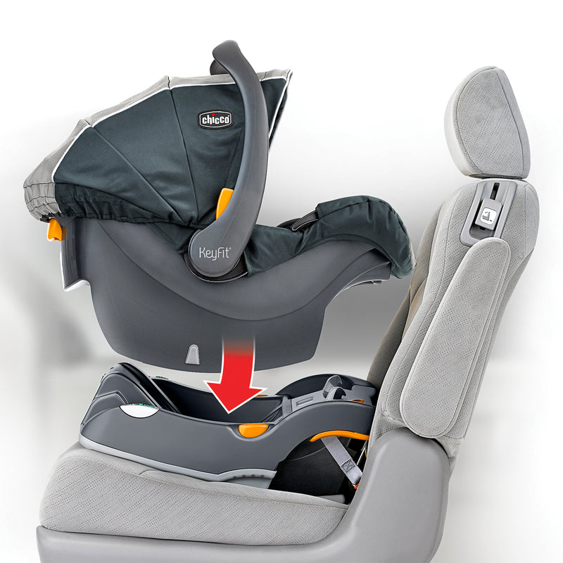 Chicco KeyFit 30 Rear Facing Newborn Infant Safety Car Seat w/ Base, Iron Black