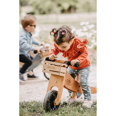 Kinderfeets Slate Blue Toddler Kids Helmet Bundle with Balance Bike Tricycle
