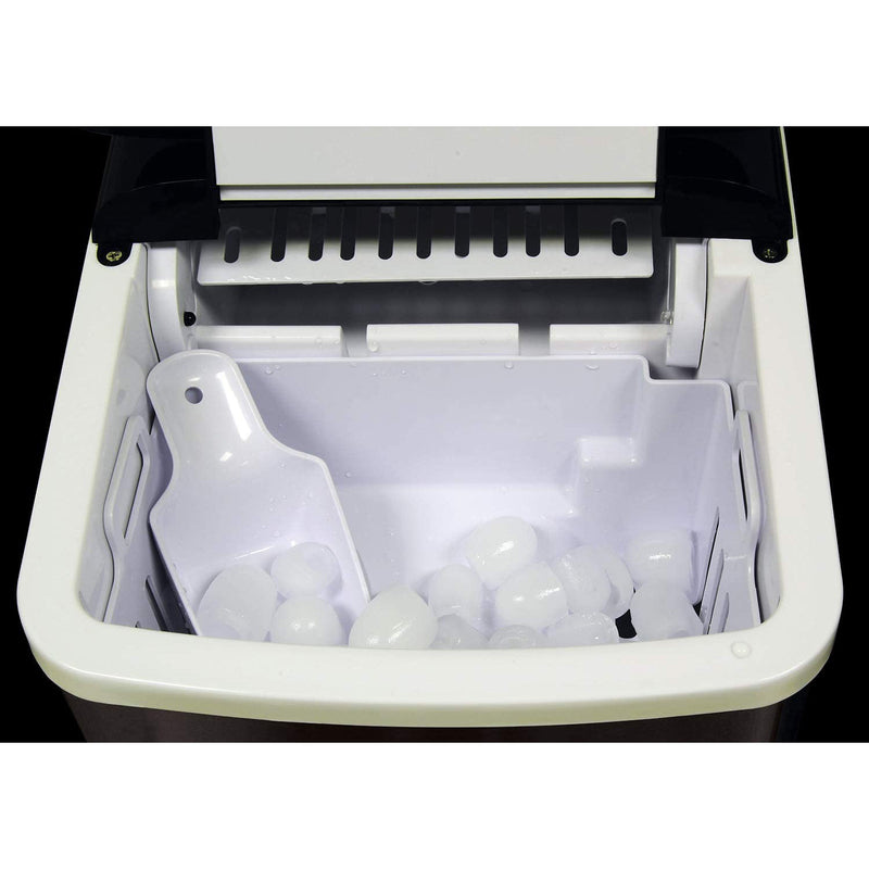 Koolatron Countertop Portable Auto Ice Maker Machine, 26 Pound Capacity, Black