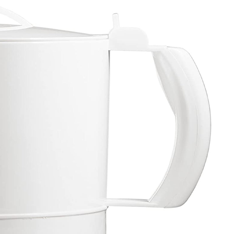 Brentwood KT-32W 1000W Electric BPA Free Plastic 32 Ounce Kettle Tea Pot, White
