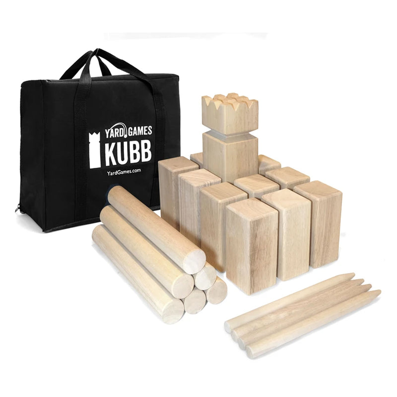 Outdoor Regulation Size Kubb Hardwood Tossing Game Set (Open Box)