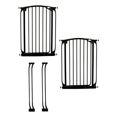 Dreambaby L788B Chelsea 28 to 39 Inch Auto-Close Baby Gate w/ Extensions, Black