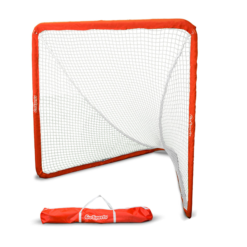 GoSports Regulation 6 X 7 Foot Steel Framed Lacrosse Goal Net with Travel Case