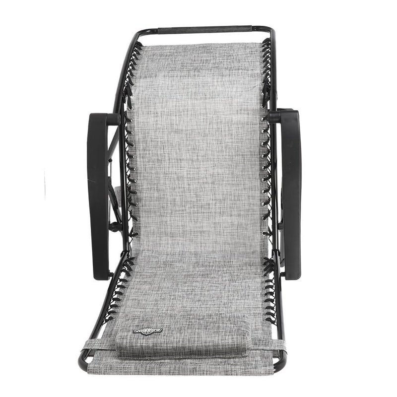 Guidesman LC-8014 Foldable Locking Steel Zero Gravity Lounge Chair, Gray (Used)
