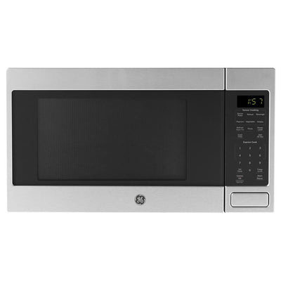GE 700 Watt Countertop Microwave Oven, Stainless Steel (Refurbished)