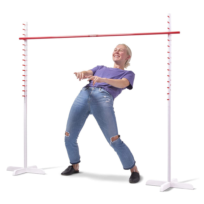 GoSports 5 Foot Get Low Premium Wooden Limbo Backyard Party Lawn Game (Open Box)