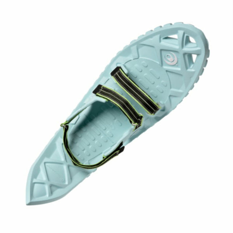 Crescent Moon Luna Foam Deck Recreational Running Snowshoes for Adults, Seafoam
