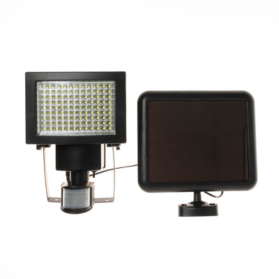LUXWORX Outdoor Home Security Solar Powered Motion Sensor Light, Black, 108 LED