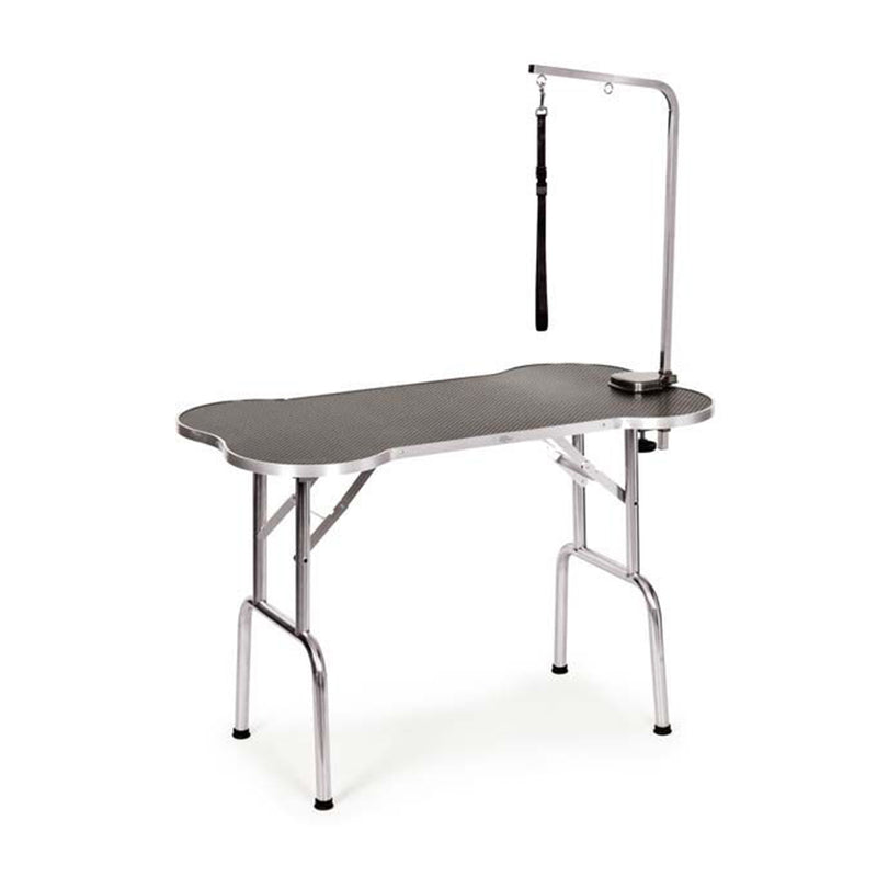 Master Equipment 45 Inch Bone Shaped Folding Pet Grooming Table with Leash Arm