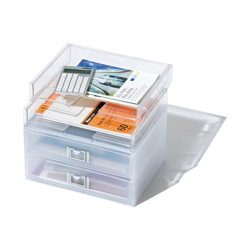 Like-It Home/Office Desk Stackable Storage Drawer Organizer and A4 File Tray