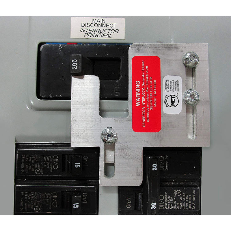 GenInterlock EAT-PN200 Cutler Hammer BR SERIES Panels Generator Interlock Kit 150 and 200 Amp