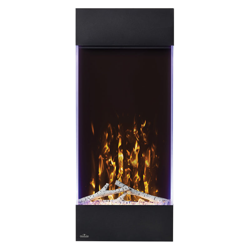 Napoleon Allure Vertical Wall Hanging LED Flame Electric Fireplace, 38 Inch Tall