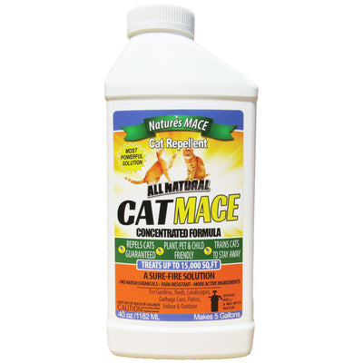 Nature's Mace Cat Mace 40 Oz Cat Repellent Animal Deterrent Concentrate Solution
