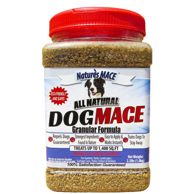 Nature's Mace 2.2 Lb 1,400 Sq Ft Dog Repellent Animal Deterrent Granular Shaker