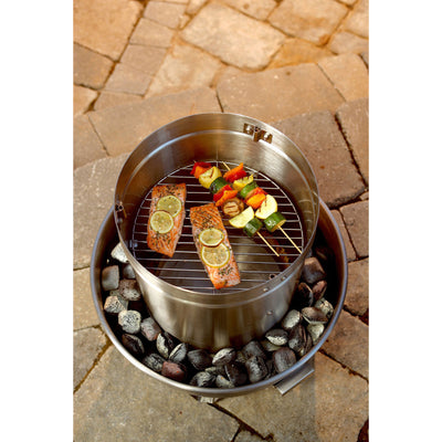 Orion Cooker Outdoor Cooker Unit with Royal Oak Chef's Select Hardwood Charcoal