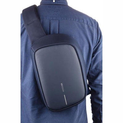 XD Design Bobby Anti Theft Crossbody Sling Bag with USB Charging Port, Navy Blue