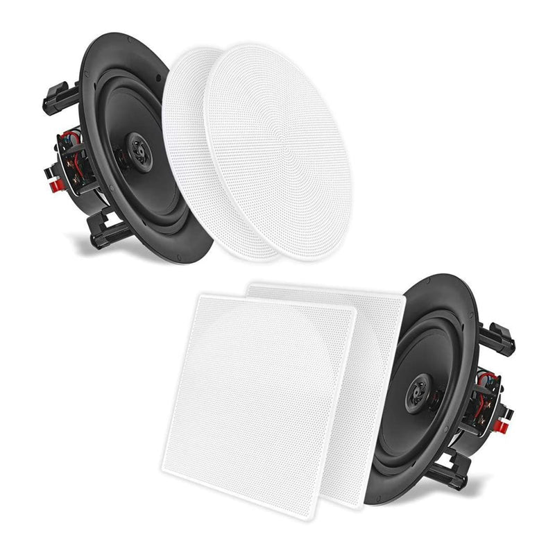 Pyle 10 Inch 250 Watt In Ceiling Wall 2 Way Flush Speaker System Pair (Open Box)