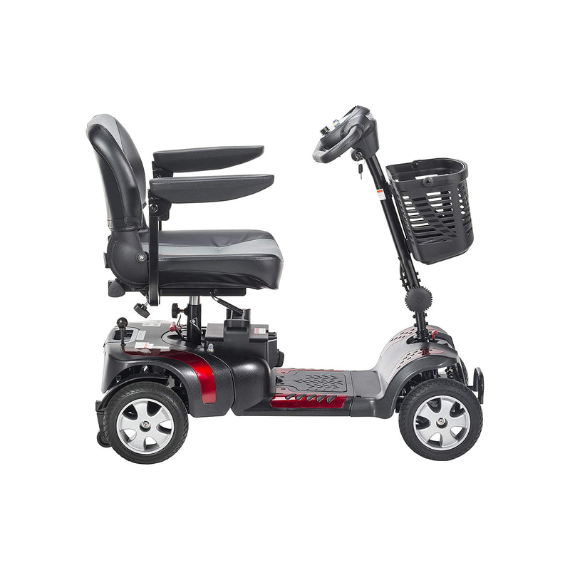 Drive Medical PHOENIXHD4 4 Wheel Electric Heavy Duty Mobility Scooter, Red/Blue
