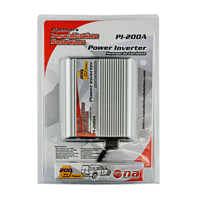 AudioPipe PI-200A Pipemans 200W Max DC Plug USB 12 Volt Car Audio Power Inverter