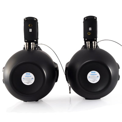 Pyle 6.5 Inch 200 Watt Marine Dual Tower Wakeboard Speakers, Black (For Parts)