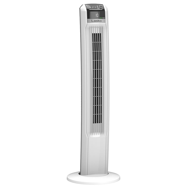 Lasko Portable Electric Oscillating Tower Fan with 12 Speeds, White (Used)