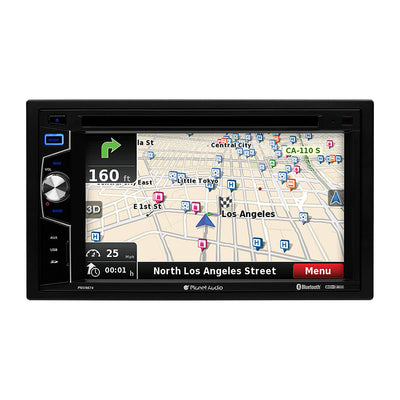 Planet Audio Double-DIN 6.2 Inch Touchscreen Navigation Bluetooth DVD Player