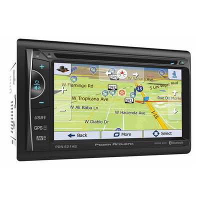 Power Acoustik PDN-621HB 6.2 Inch Dash Bluetooth Car Touchscreen GPS Receiver