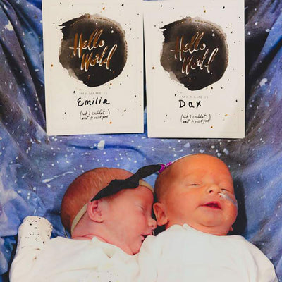 Goumikids Newborn Baby Celebratory Milestone Memory Shareable Mailing Card Set