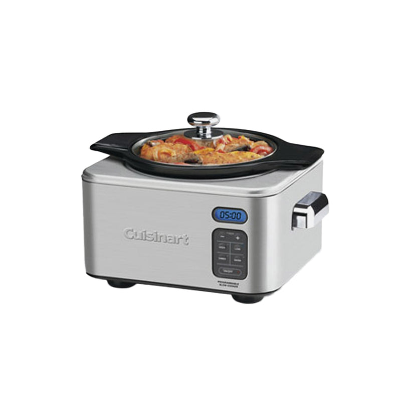Cuisinart 4 QT Programmable Slow Cooker, Stainless (Refurbished) (Open Box)