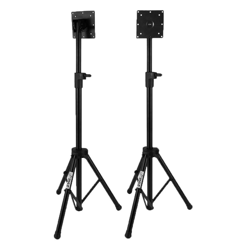 Pyle Portable Tripod Flat Panel TV Mount Stand for 32 Inch Televisions (2 Pack)