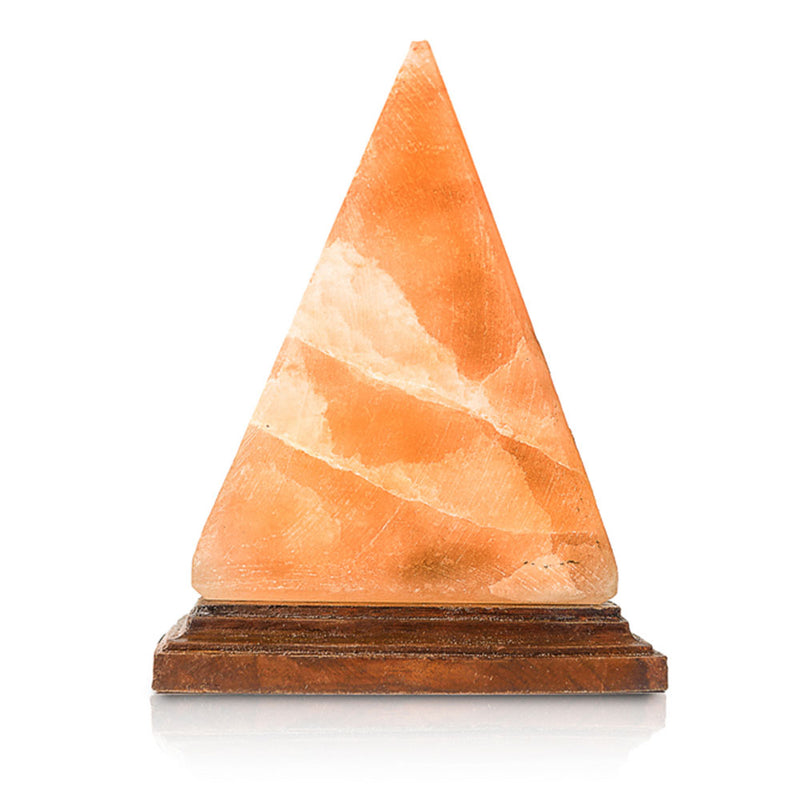 Salacia Himalayan Pyramid-Shaped Salt Lamp with Dimmer, Pink