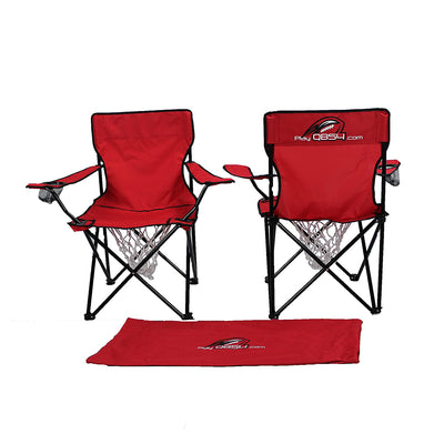 QB54 Ultimate Playground Football Game Training Outdoor Camping Chair Set, Red