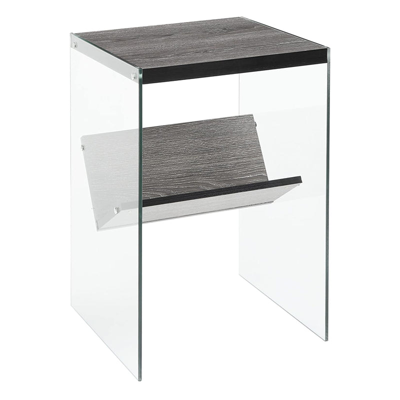 Convenience Concepts Soho Accent Furniture Glass End Table (For Parts)