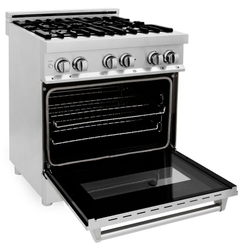 ZLINE 30 Inch 4.0 Cubic Foot Stainless Steel Range w/ Gas Stove & Electric Oven