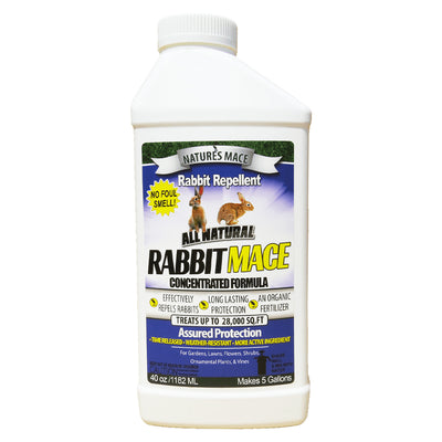 Nature's MACE Rabbit repellent Concentrate Makes 5 Gallons Treats 28,000 Sq.Ft - VMInnovations