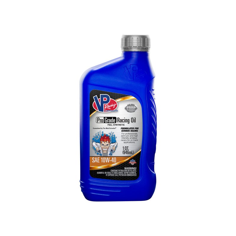 VP Racing Fuels Full Synthetic Pro Grade Racing Oil,Quart Bottle 10W-40 (4 Pack)
