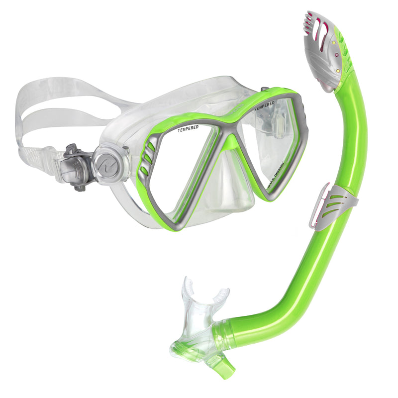 U.S. Divers Junior Regal Kids Swimming Mask and Dry Top Laguna Snorkel Combo Set