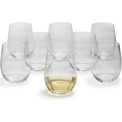 Riedel 11.30 Oz O Wine Tumbler Viognier Chardonnay Glass, Set of 8 (Open Box) - VMInnovations