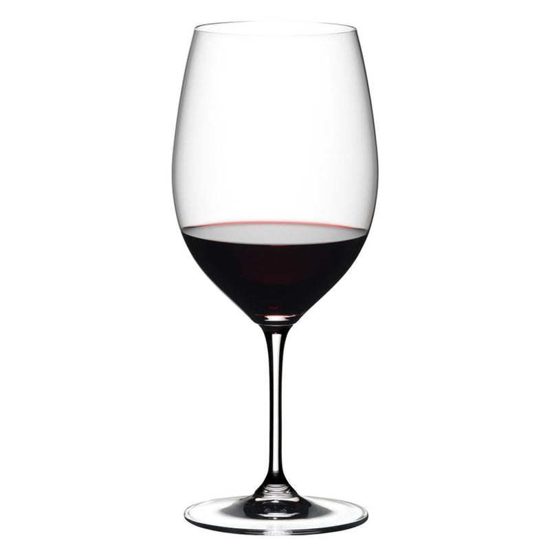 Riedel Vinum Dishwasher Safe Crystal Cabernet Red Wine Glasses w/ Cloth (2 Pack)
