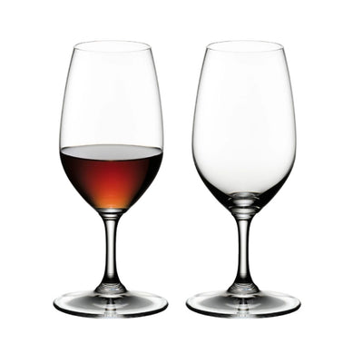 Riedel 8.5 Oz Vinum Port Clear Crystal Beverage Wine Glass, Set of 2 (Open Box)